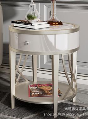 美式轻奢角几沙小边几柜式ts-79546客厅现代意大发小户型木大实理