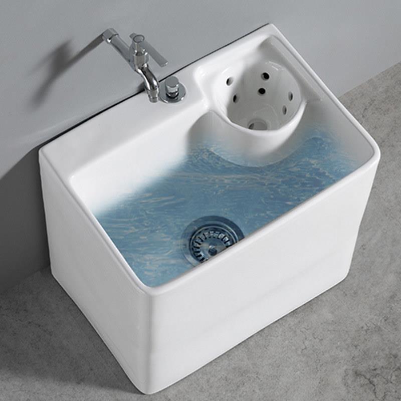 陶瓷拖把池阳拖布盆卫生间布池墩洗拖把拖池沥水304篮地布拖桶台