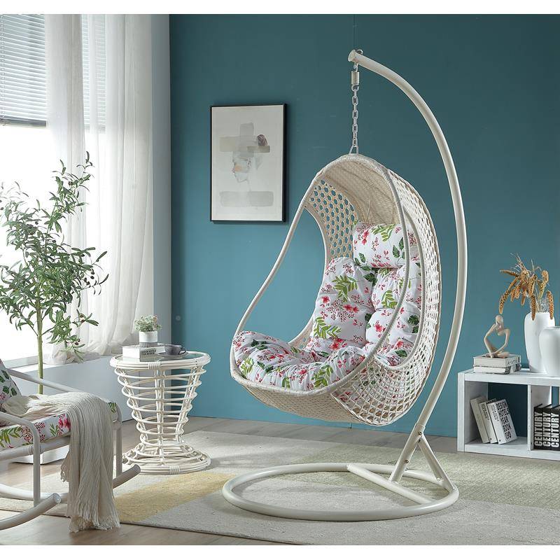 7K织家用阳台铁艺吊椅庭院品质吊藤ZCW椅篮室秋千内吊床密户外摇