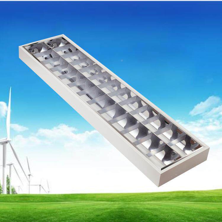 格栅灯格栅外T8/2*40壳T格8/1200*30灯0LED明装栅灯外壳