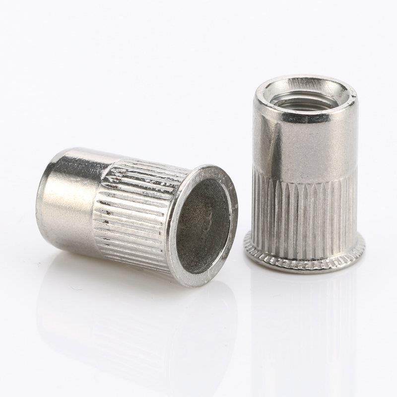 小沉竖纹铆螺母DDHM3-2M1不锈钢小0沉头带竖条纹拉铆螺母头34