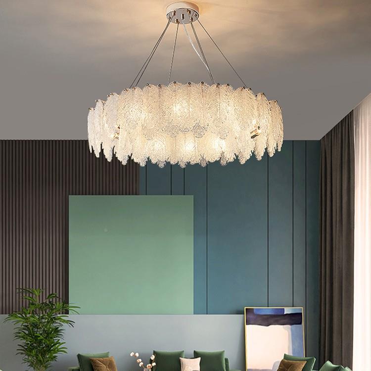 新L款简约轻奢水晶璃玻餐吊灯厅客厅现代高档5991ED灯饰吧餐台豪