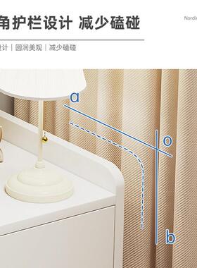 床头柜家用加宽床收多FVO功带能小斗柜多层抽屉储物小柜纳子边柜