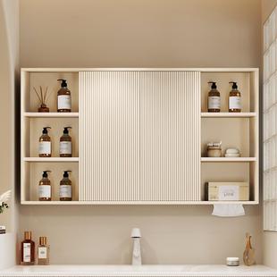 6544I浴室风水智镜独能镜柜厕所壁挂暗藏式 置物生卫间镜子收纳一