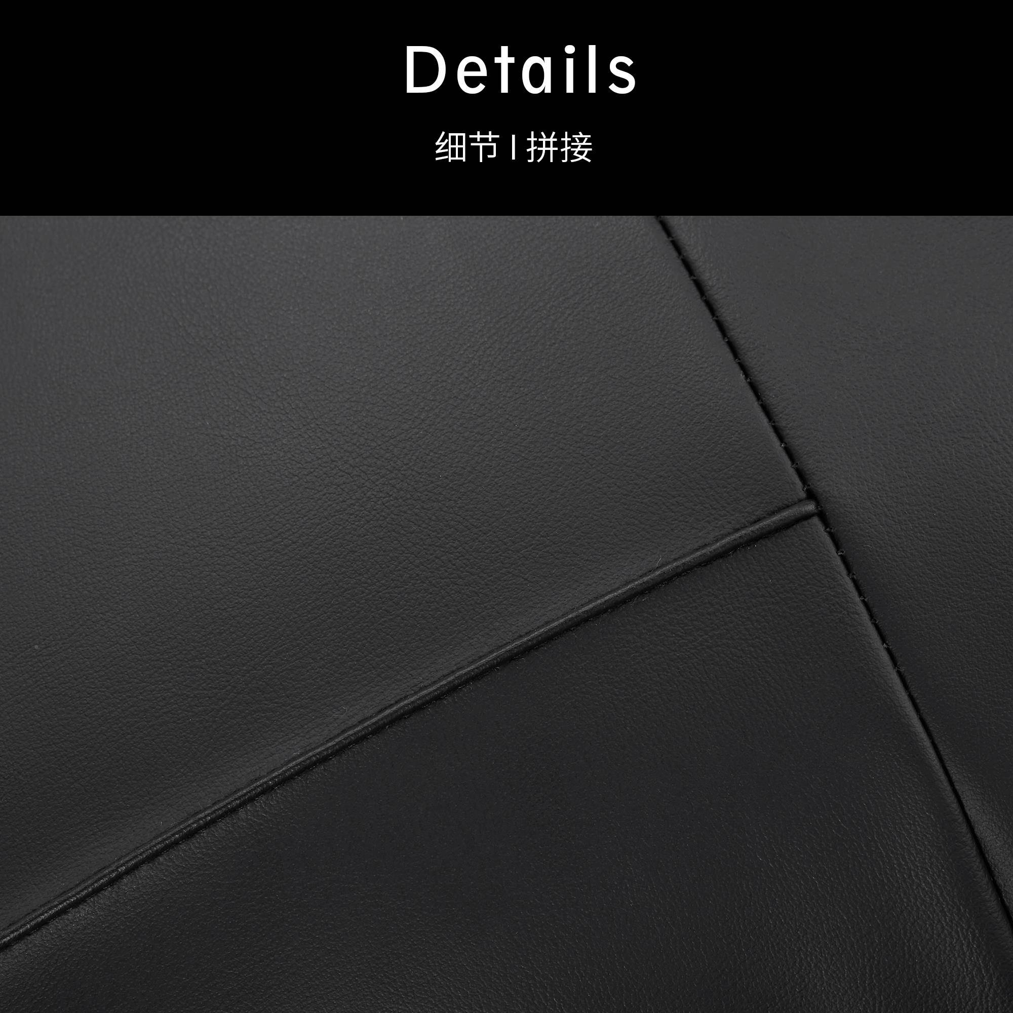 9XF767TMJHC黑色皮抱枕沙发厅枕办公Q室靠背垫飘窗榻榻米靠床头客