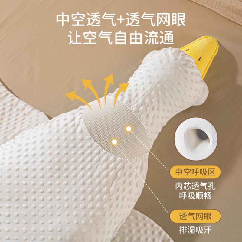 大厂白鹅新生iJD5W2ME儿排气防胀气肠痛飞机抱枕婴儿安工抚绞趴睡
