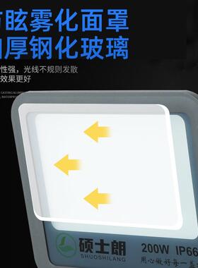 ld投眩光灯e防led目宽压100-265v户外防水超场亮泛光灯室外球探照