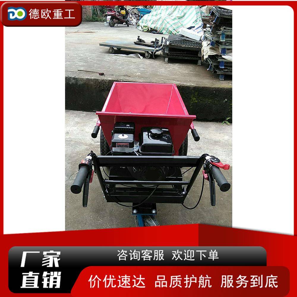 人力装三轮拉货车小型农用粮运食输载运车人力转运工地基建汽油料