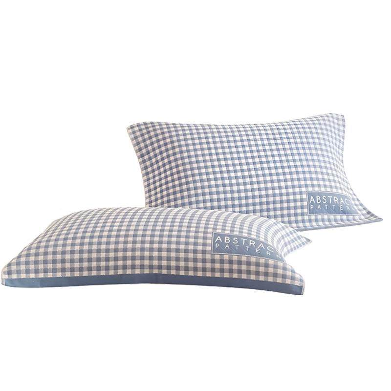 纯枕巾纯一对色装枕头防10008565巾防头油男生纱布吸棉汗防尘水枕