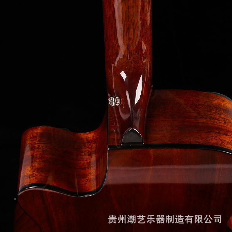 民t41寸单板吉他guiar亮光410擦色吉他40寸谣木吉ji他ta面单吉他