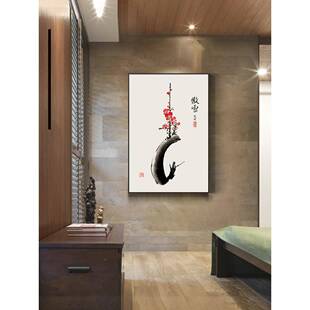 盈浩肌新中古风客厅装饰画立体浮雕理画迎客松竹傲雪寒梅子式国水