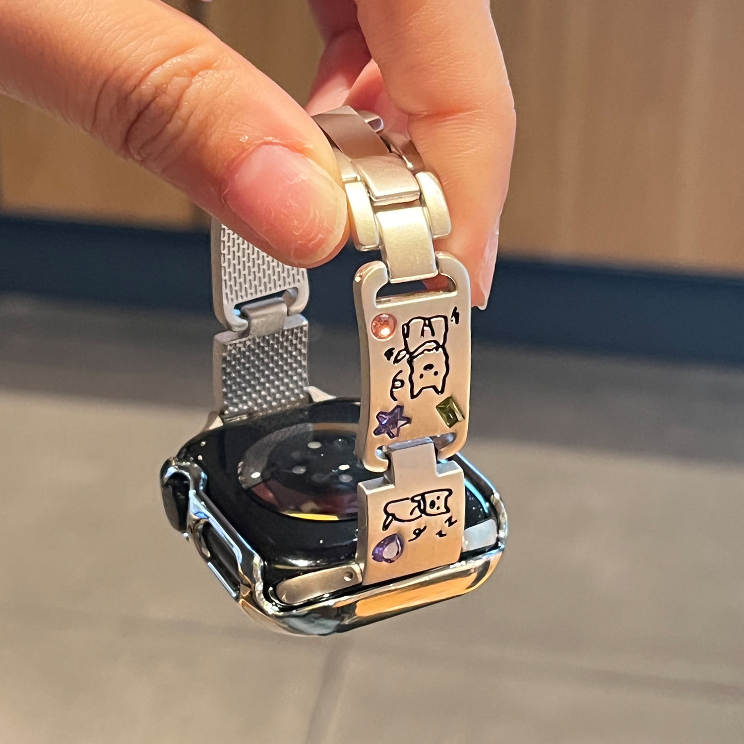适用小米手环10Pro表带手表红米watch6/5新品彩钻金属可爱小狗Xia