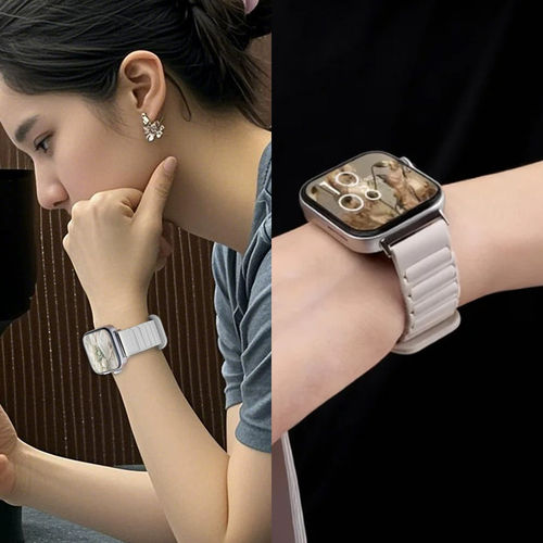 明星同款适用红米手表表带redmi watch6磁吸硅胶腕带watch5女生新