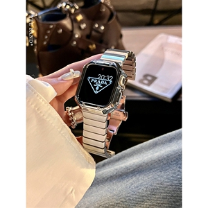 IAMYEE竹节蝴蝶扣表带适用于Applewatch78代S9S10S11iwatch手表带