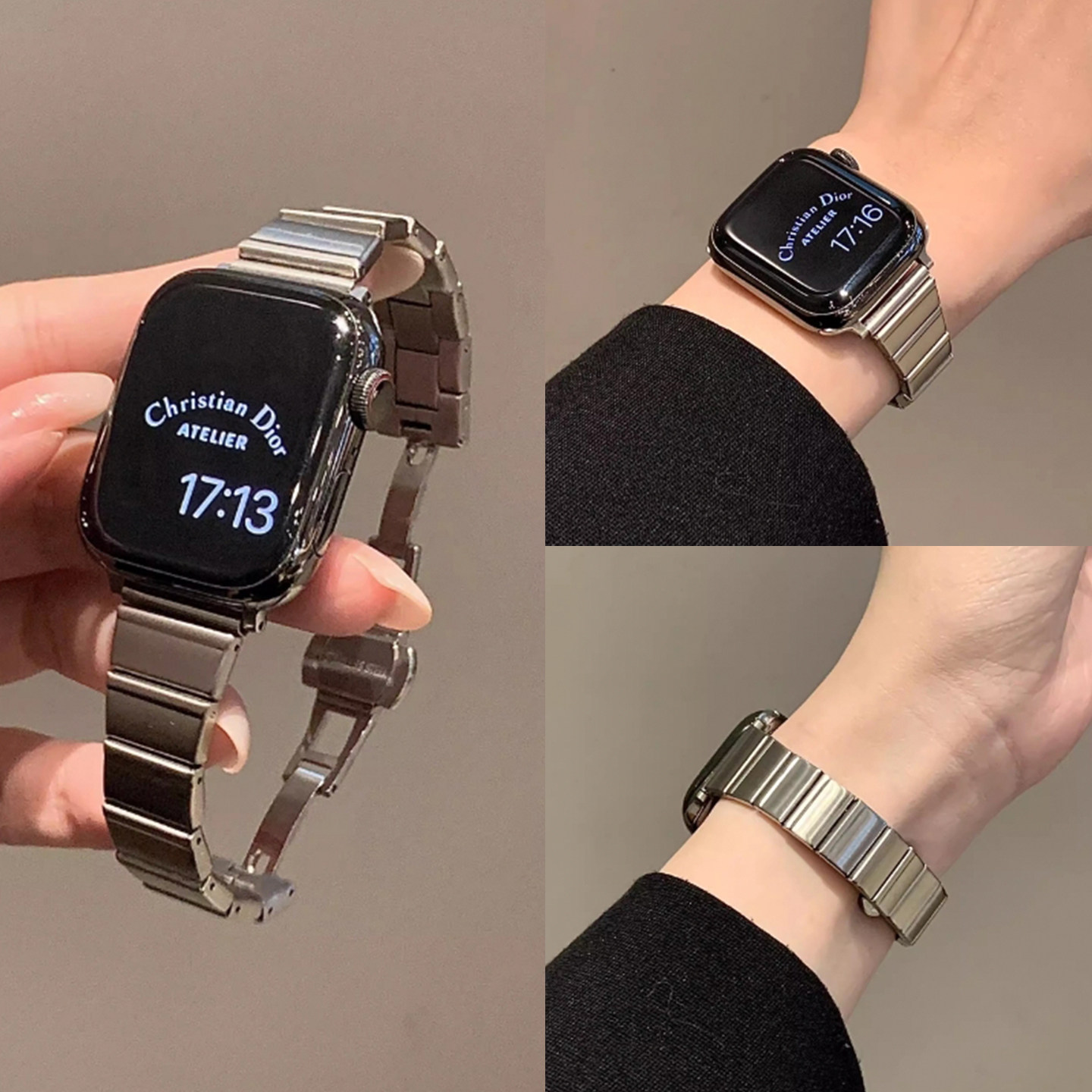 适用华为FIT4手表fit5pro金属表带watchfit5新款小蛮腰智能手环fi