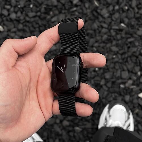 SosaBand简约纯色米兰尼斯适用苹果S11手表带10AppleWatch9iwatch