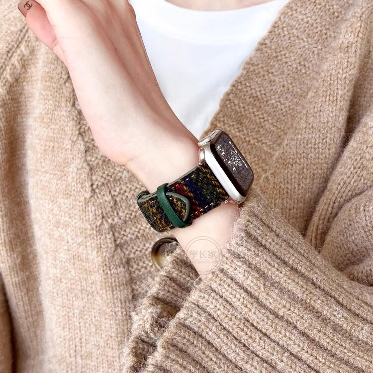 秋冬新款毛妮适用华为watchfit3手表带fit2女款智能手表fit1表链