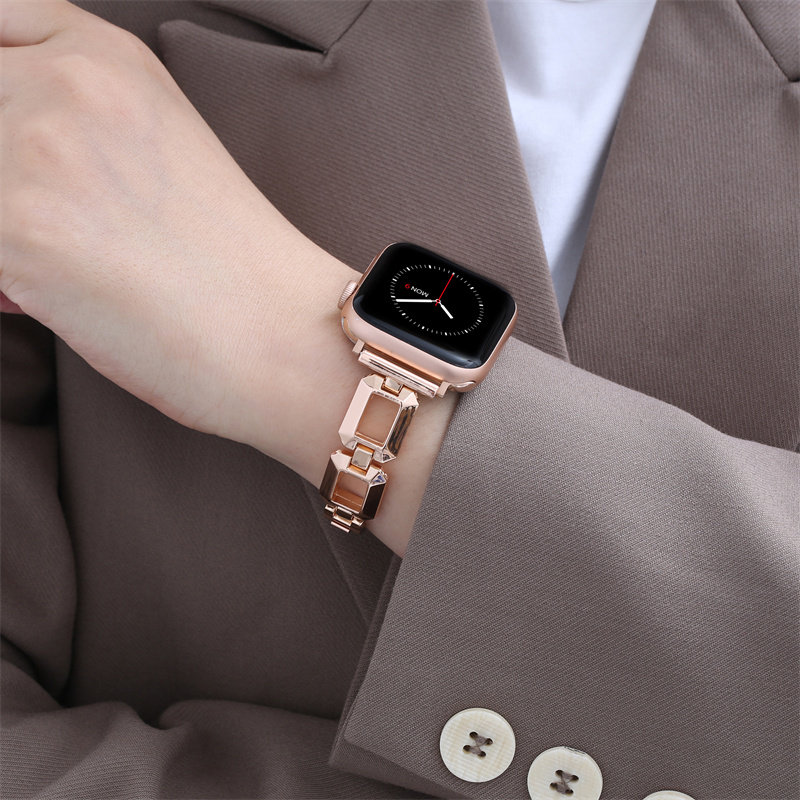 创意香水瓶表带适用Apple Watch苹果手表iWatch4/5代678镂空9 10