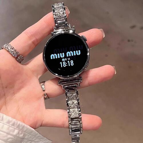 x碎钻满天星适用华为GT5表带新款GT6金属watchgt5pro智能手表带wa