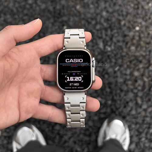 SosaBand复古圆点金属钢带适用苹果S11手表带10AppleWatch9iwatch