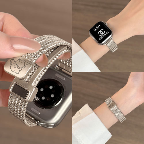 【小蛮腰麦穗】适用苹果表带iwatchs11女SE3高级感手表applewatch