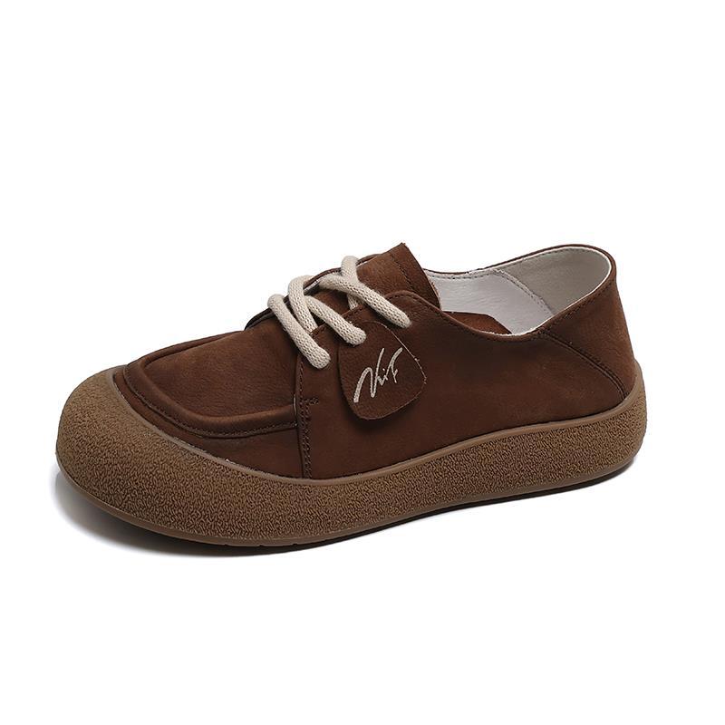 Mostarsea 时尚爆款~ 复古浅口单鞋女夏2025新款休闲轻便妈妈板鞋