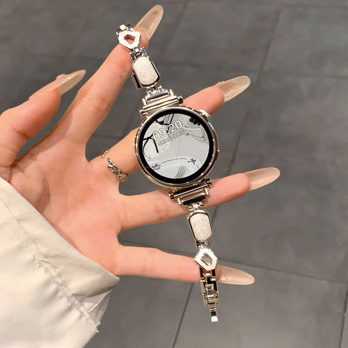 适用华为GT6手表金属贝母gt5表带watchgt4智能腕表gt5pro女士鎏金