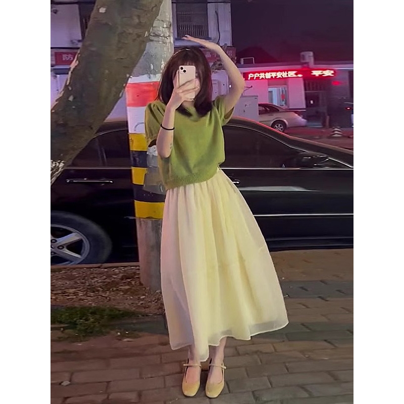 XZOXZO2025年夏季轻熟风港味搭配御姐炸街休闲甜美职业两件套装裙