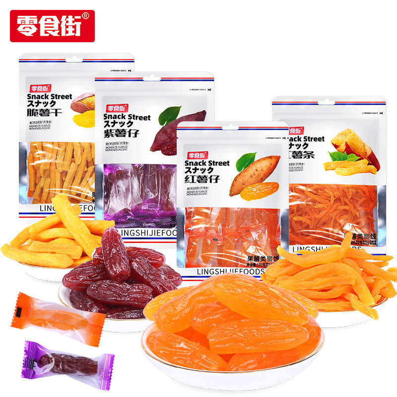 厂家 地瓜干红薯条片软糯香甜零食番薯干紫薯开袋即食红薯干