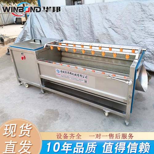 毛辊去洗皮清清设备 不锈钢材质去 IVS山药芋头去皮清洗机 莲藕皮