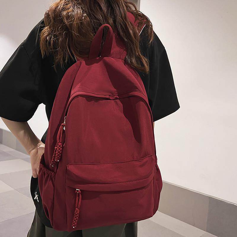 日本无印MUI户外大容量百搭双肩包男女大学生初中生书包旅行背包