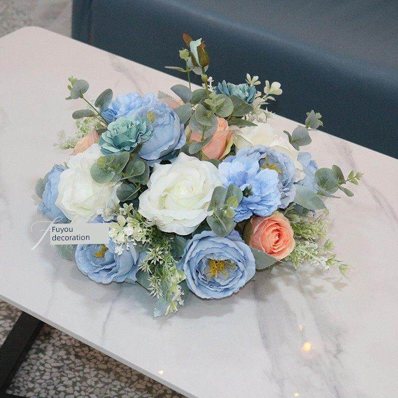 彷真桌花酒店圆盘餐桌餐厅家居客厅茶几电视柜空调上装饰花艺摆件,节庆用品/礼品,婚庆绢花,淘宝优惠券,粉丝福利购,淘宝优惠卷