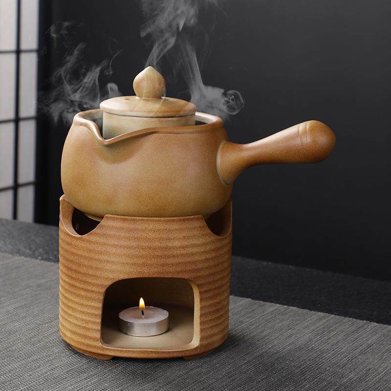 围炉煮茶壶温茶中式手工侧把壶烧水酒精加热木炭温茶泡茶功夫茶具