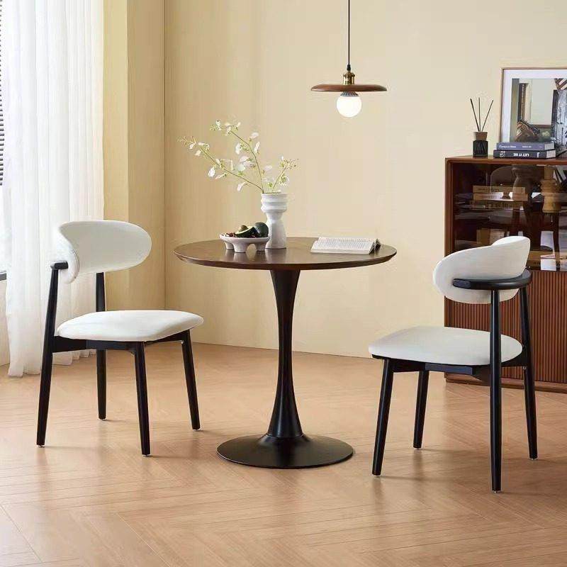 北欧实木洽谈小圆桌子茶几小户型阳台休闲餐桌咖啡厅接待桌椅组合,住宅家具,岩板餐桌,淘宝优惠券,粉丝福利购,淘宝优惠卷