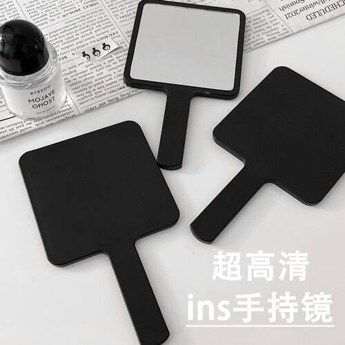 韩国ins风简约手柄镜子高