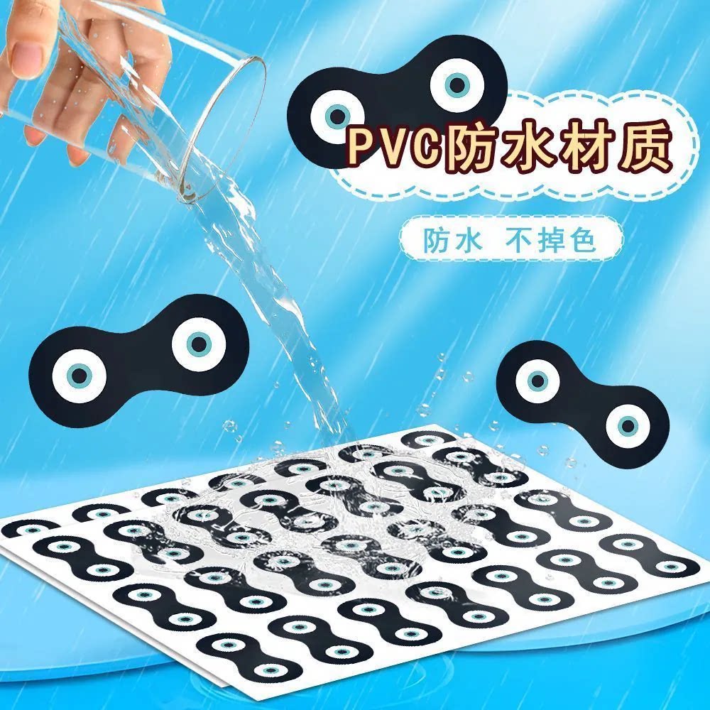 蛋小黑表情贴画蛋仔派对蛋小黑眼罩高品质素材创意装饰礼物封口贴