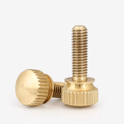 黄铜高头台阶直纹滚花调节手拧螺丝镀镍手拧螺丝螺栓M3M4M5M6-M10