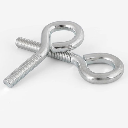 镀锌吊环螺丝9字型带圈开口闭口挂钩螺丝304吊环羊眼螺钉M3-M8