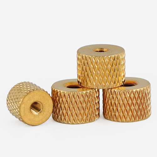 黄铜菠萝纹螺母滚花螺帽水冷散热模型改装网纹手拧滚花螺母M2-M8