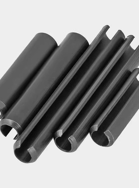 黑色65锰钢圆柱销开口销弹簧销空心定位销轴销M1.5M2MM2.5M3-M12