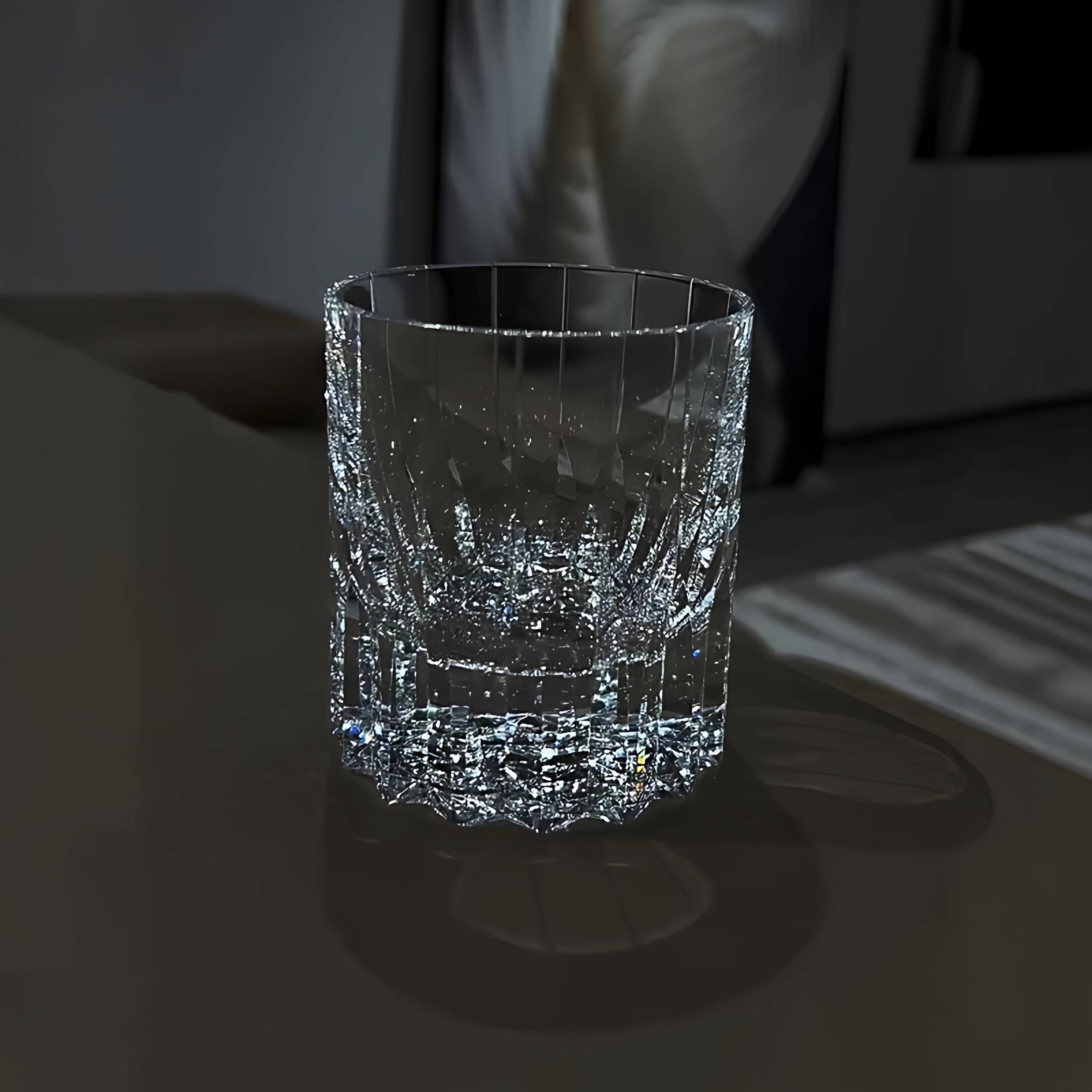 江户切子星芒杯水晶玻璃杯洋酒杯