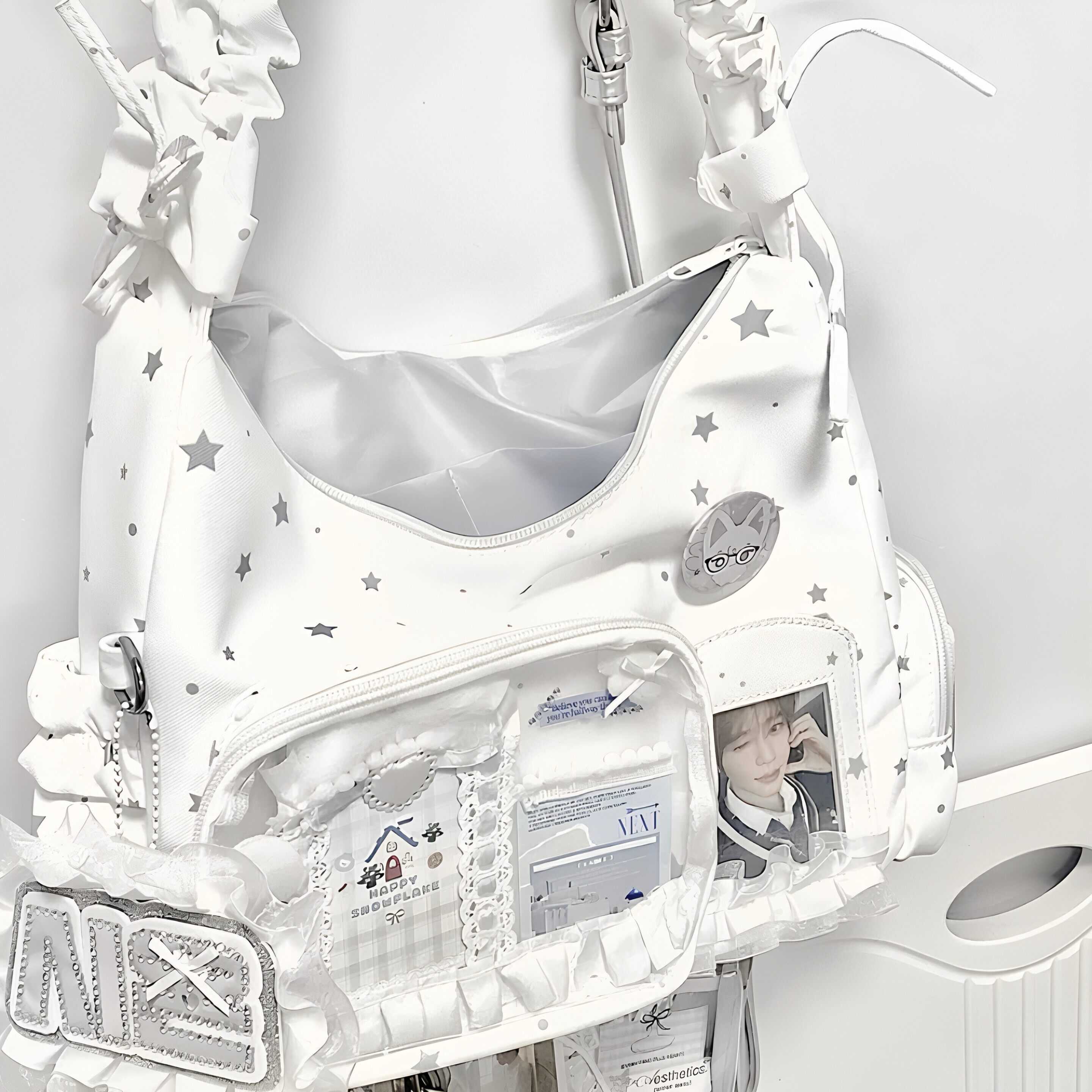 日系星星追星痛包女二次元单肩