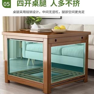 火88810154桌子家用可折叠正学方形冬季 烤 炕取暖桌吃饭习书桌牌