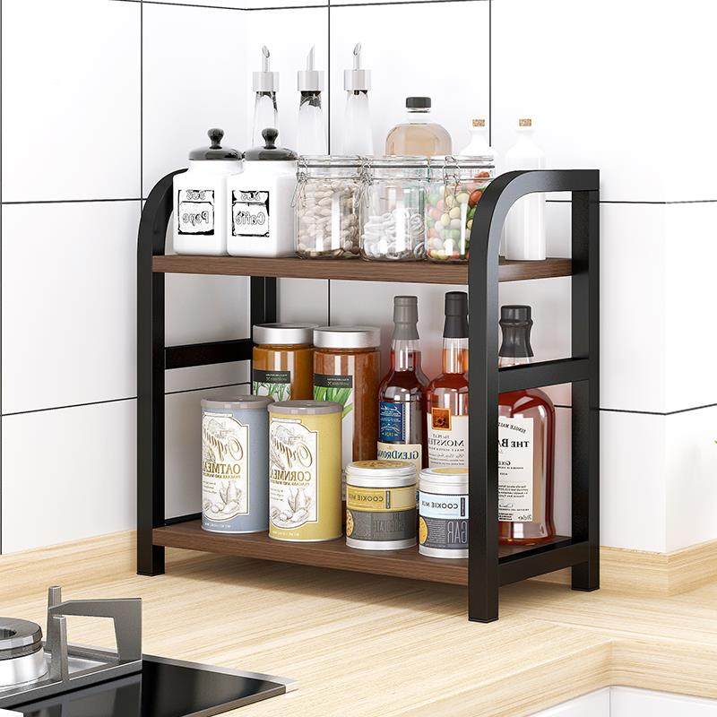 调厨房置物架双层料架台面油盐醋瓶放料架子调味XY佐品分层酱收纳,厨房/烹饪用具,抹布架/厨房清洁收纳架,淘宝优惠券,粉丝福利购,淘宝优惠卷