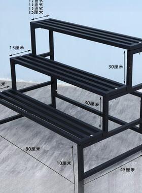 阳5940花子落地式多层阶架梯式防水艺防锈庭院多肉室内外铁花台架