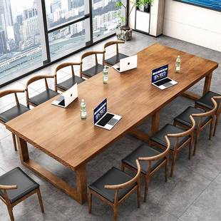 简约会议洽谈子实木公桌工长作台式电脑桌办LS-BGZ-2职员办公桌洽