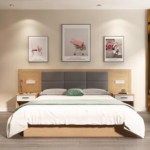 酒店家出具标间全套家具民宿公寓租屋床箱旅宾双286馆单人间专馆