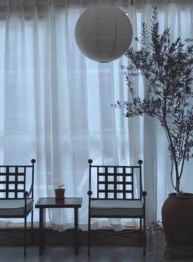 中古铁户椅法式餐外椅客厅单人椅庭985院露天艺休椅设计闲师靠背椅r*