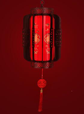 新款PIQ组装E实木灯旋转仿古走艺廊茶楼装饰灯吊饰木LD古典宫宫灯