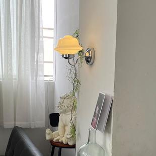 美式 古风床壁灯艺术玻璃中古风工业479客厅电视墙过道复走头廊灯